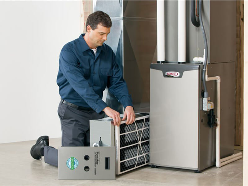 A man providing HVAC services in Northern Virginia, specifically in Warrenton.